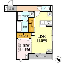 (仮）D‐room泉崎2丁目PJ Aの物件間取画像